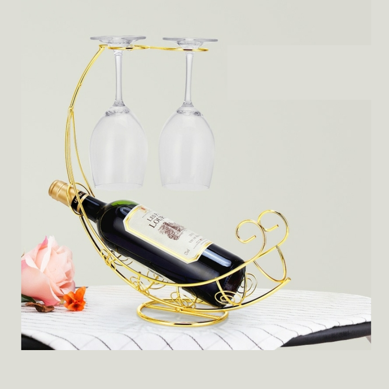 Suportes Dourado para Garrafas e Taças